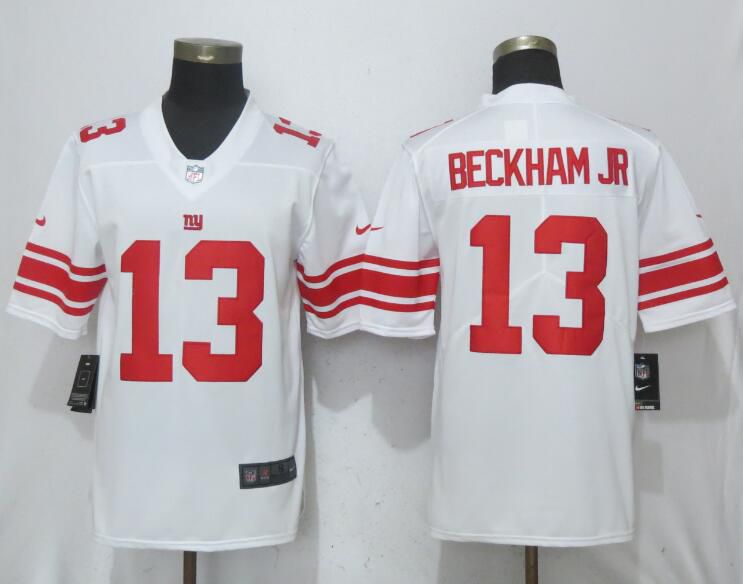 Men New York Giants #13 Beckham jr White Vapor Untouchable Nike Limited Player NFL Jerseys